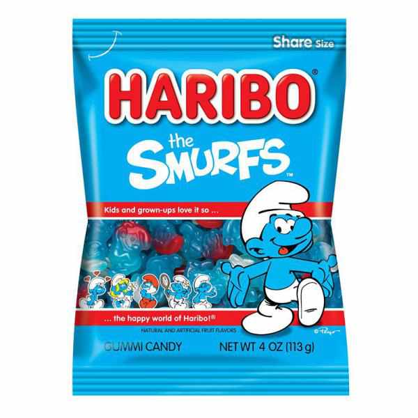 Haribo The Smurfs Gummi Candies, 4 Oz.