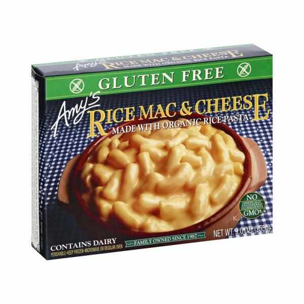 Amy's Entrées, Gluten Free Rice Mac & Cheese, 9.0 Ounce (Frozen)