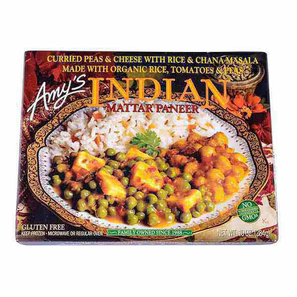 Amy's Indian Mattar Paneer, Gluten-Free, Organic, 10-Ounce Boxes (Pack of 12)