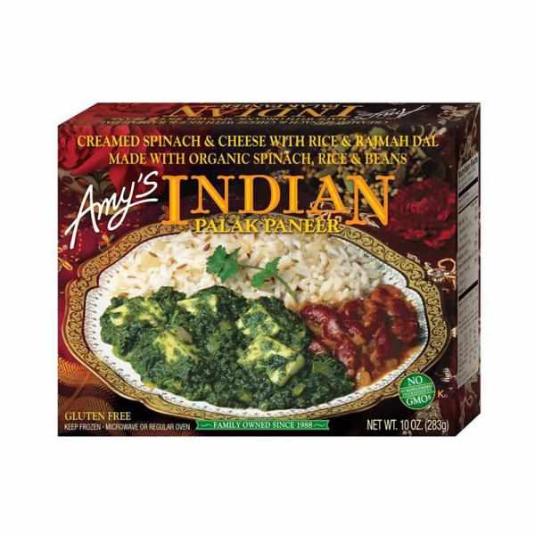 Amy's Frozen Indian Palak Paneer Entrée - 10oz