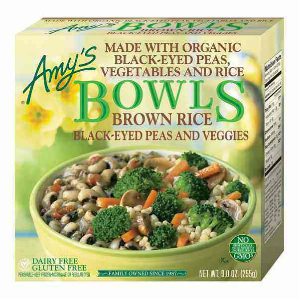 Amy's Brown Rice Black-Eyed Peas and Veggies Frozen Bowls - 9oz