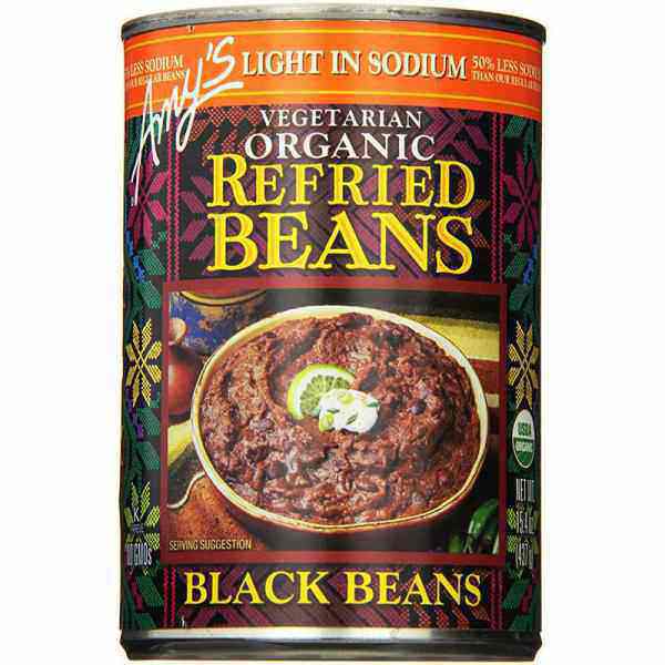 Amy's Vegetarian Organic Refried Beans Black Beans