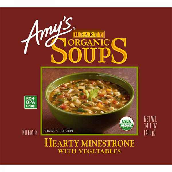 Amy's Hearty Organic Soups Hearty Minestrone With Vegetables