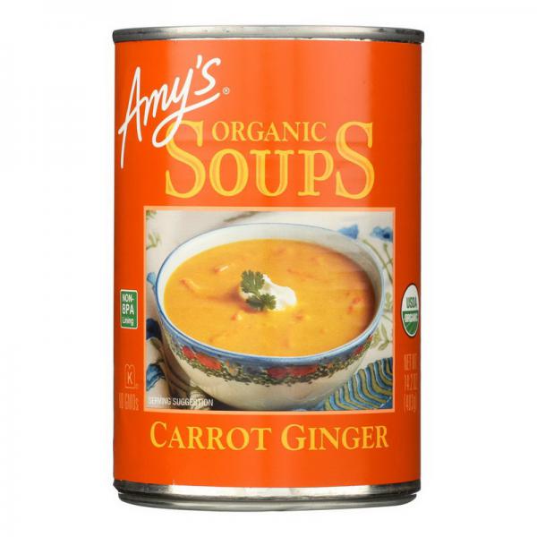 Amy's - Soup Organic Carrot Ginger , 14.2 OZ