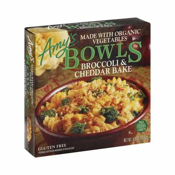 Amy's Broccoli & Cheddar Frozen Bake Meal Bowls - 9.5oz