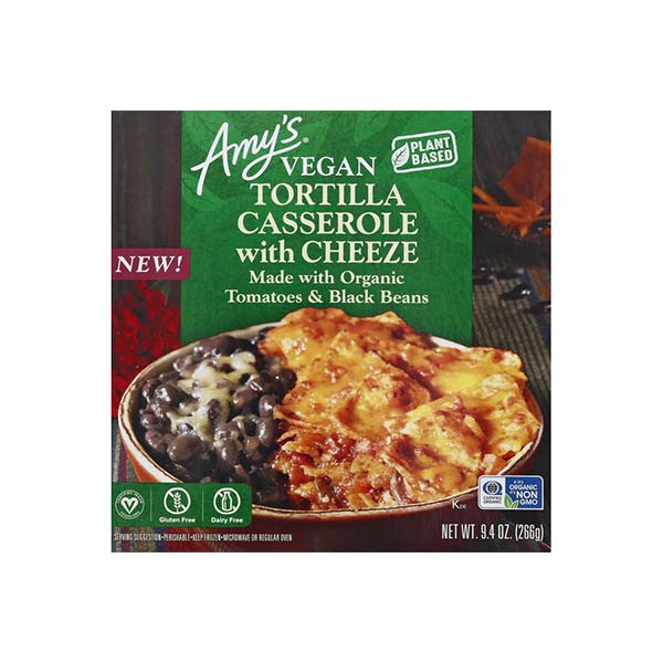 Amys Organic Vegan Tortilla Casserole with Cheeze Bowl, 9.4 Ounce -- 12 per case
