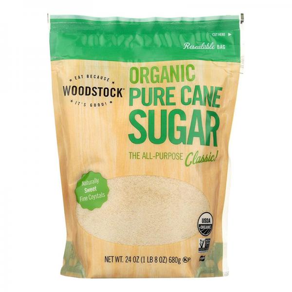 Woodstock Organic Vegan Pure Cane Sugar, 24 Oz