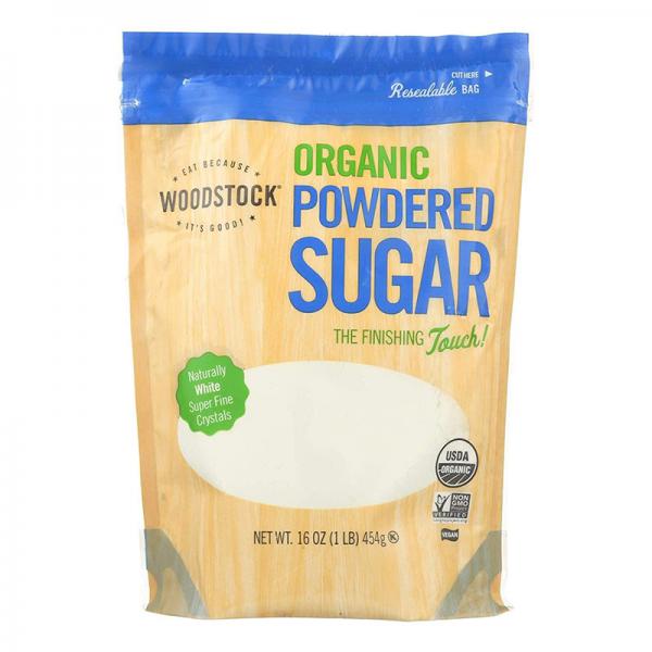 Woodstock Organic Vegan Powdered Sugar, 16 Oz