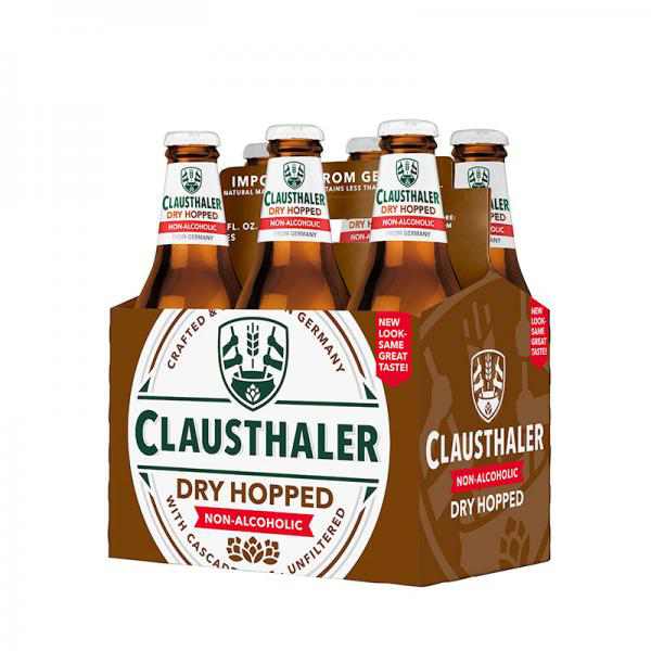 Clausthaler Amber Dry Hopped Non-Alcoholic Beer, 6 Pack, 12 Fl Oz Bottles