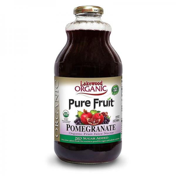 Lakewood Organic Smart Healthy Pomegranate Juice Blend, 32-Ounce Bottles (Pack o