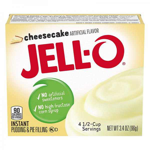 Jell-O Instant Pudding and Pie Filling, Cheesecake, 3.4-Ounce Boxes