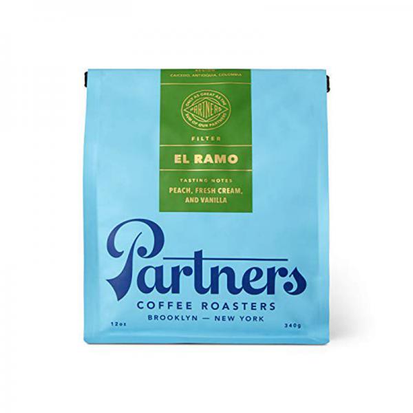 Partners Coffee, EL Ramo - 12 Ounce | Whole Bean Coffee | Light Roast | Moderate Acidity | Notes of Peach and Fresh Cream | Try Drip Coffee, Chemex, or Pourover Brew Methods.