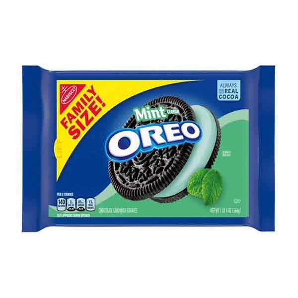 Oreo Mint Flavor Creme Chocolate Sandwich Cookies Family Size - 20oz