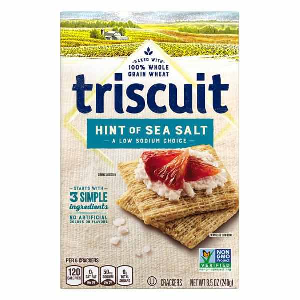 Triscuit Hint of Sea Salt Whole Grain Wheat Crackers, 8.5 Oz