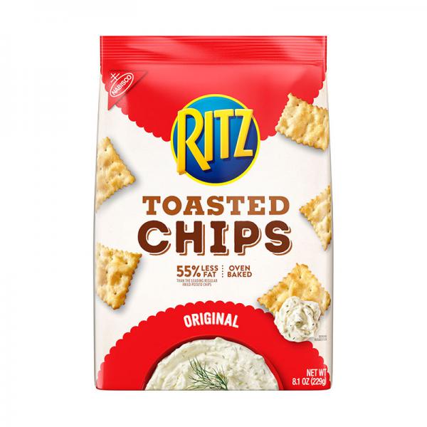 RITZ Toasted Chips, Original Flavor, 1 Bag (8.1 oz.)