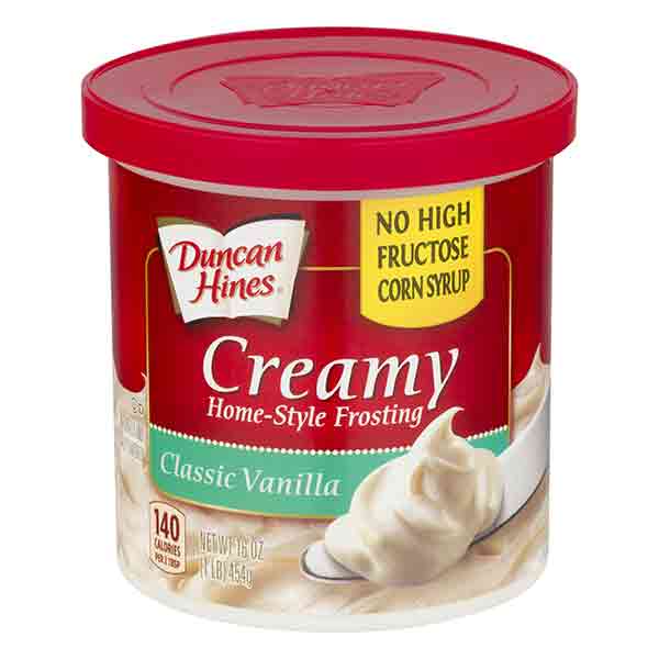 (3 Pack) Duncan Hines Classic Vanilla Creamy Home-Style Frosting 16 Oz Canister