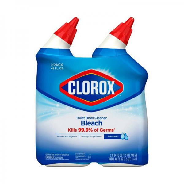 Clorox Toilet Bowl Cleaner with Bleach Rain Clean 24 oz