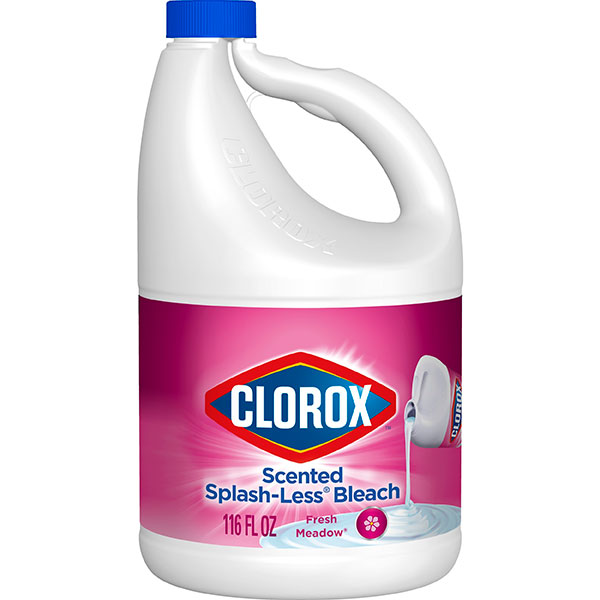 Clorox 1018579 40 Oz Splash-Less Clean Meadow Scent Bleach - Pack of 6