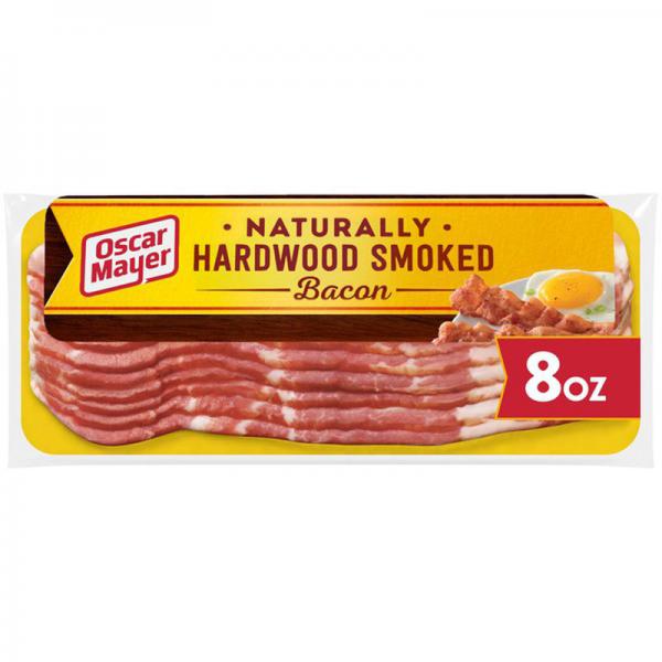 Oscar Mayer Naturally Hardwood Smoked Bacon, 8 Oz Vacuum Pack