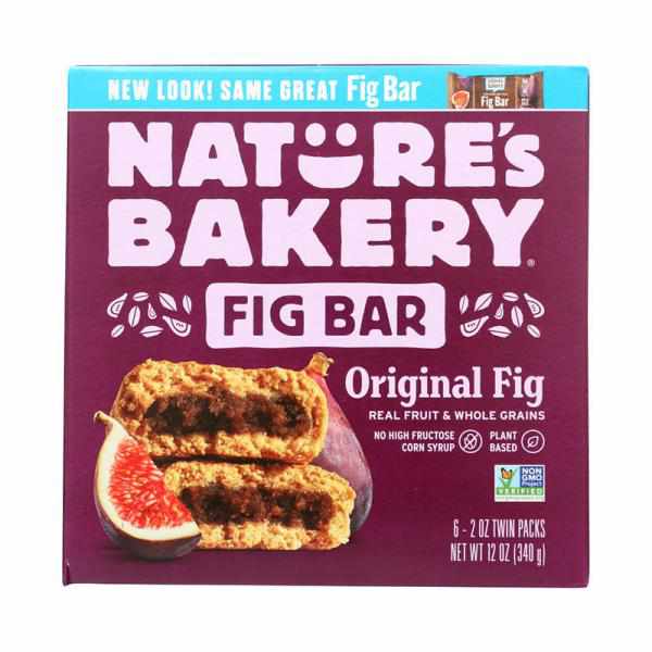 Nature's Bakery Whole Wheat Fig Bar, 6 Bars (Pack of 12)