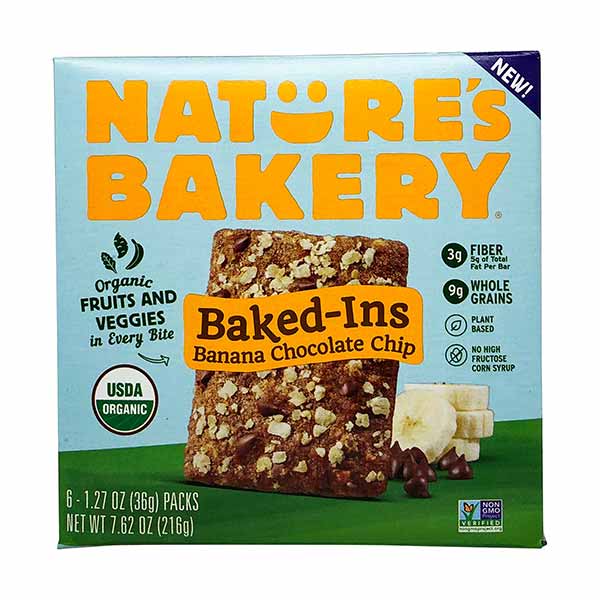 Nature's Bakery Baked-Ins Organic Banana Chocolate Chip - 7.62 oz