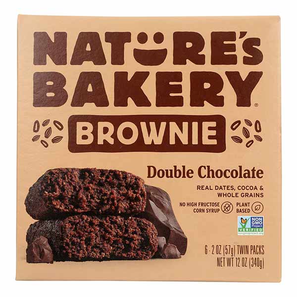 Nature's Bakery Double Chocolate Brownie Twin Packs - 6 CT