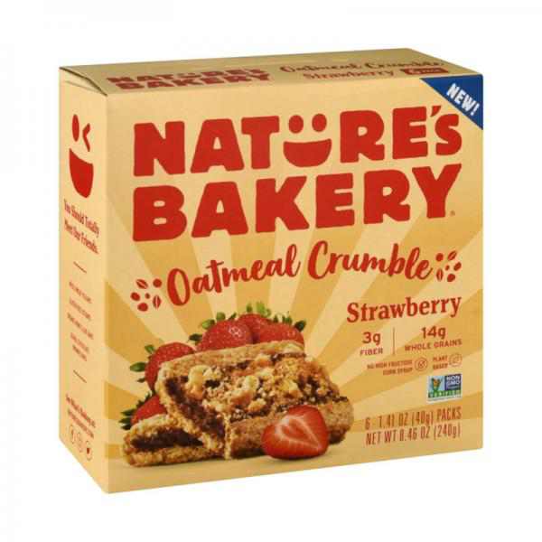 NATURES BAKERY: Strawberry Oatmeal Crumble Bar, 8.46 oz