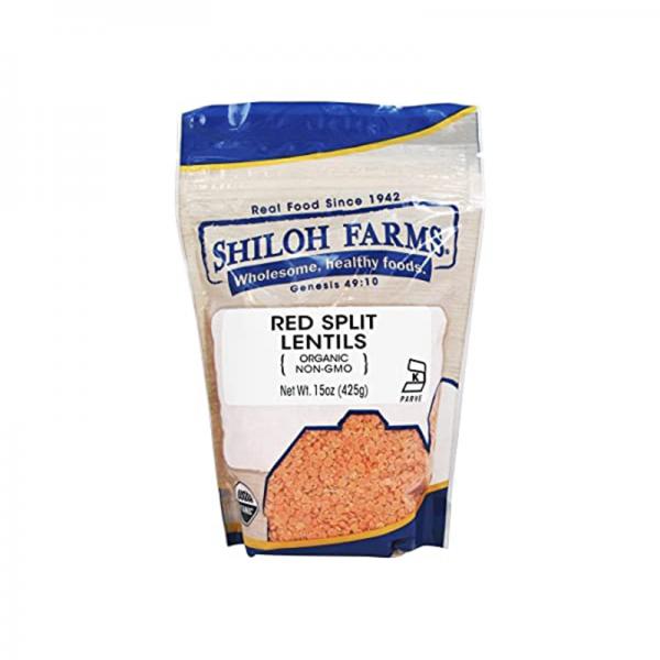 Shiloh Farms Organic Red Split Lentils 15 Oz