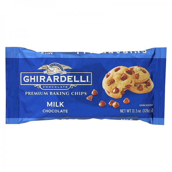 Ghirardelli Chocolate Baking Chips, Milk Chocolate, 11.5 oz., 6 Count
