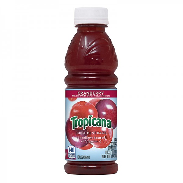 Tropicana Cranberry Juice Cocktail 12 Fluid Ounce Plastic Bottle