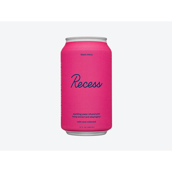 Recess Black Cherry Sparkling Water 12oz Can