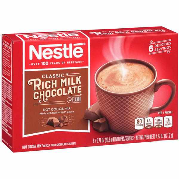 Nestle Rich Milk Chocolate Hot Cocoa Mix 6-0.71 oz. Packets