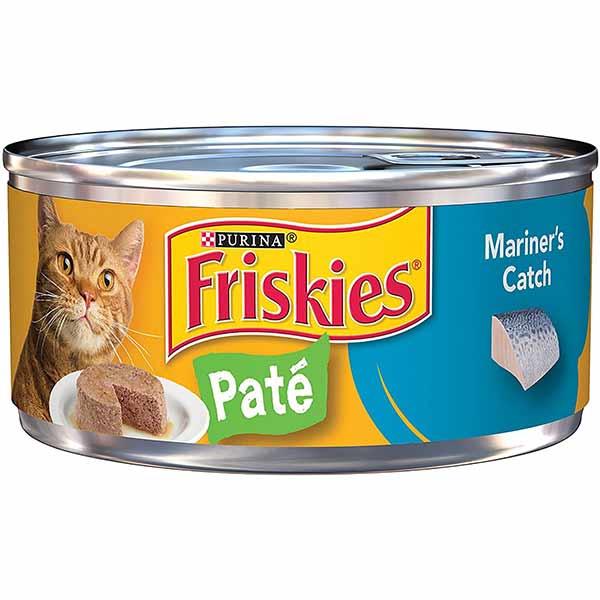 Friskies Pate Wet Cat Food, Mariner's Catch, 5.5 Oz. Can