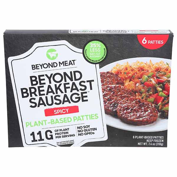 Beyond Meat Breakfast Sausage Patties, Spicy 7.4 Oz Box
