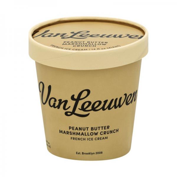 Vanleeuwen Ice Cream Peanut Butter Marshmellow Crunch, 14 Oz (Frozen)