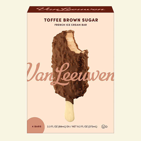 Van Leeuwen Toffee Brown Sugar French Ice Cream Bar, Toffee Brown Sugar