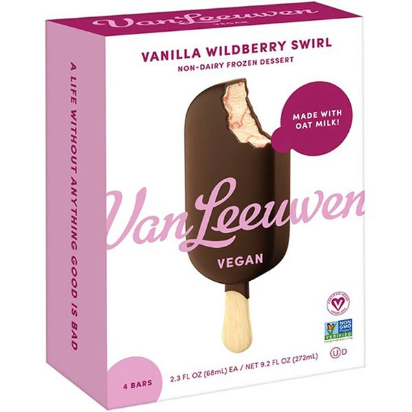 Van Leeuwen Vanilla Wildberry Swirl Non Dairy Frozen Dessert, Vanilla Wildberry Swirl