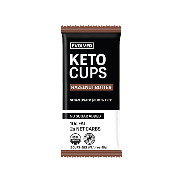Evolved - Keto Cups Pack Hazelnut Butter - 2 Pack