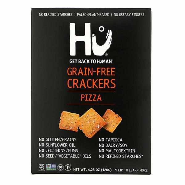 Hu Kitchen, Cracker Pizza Grain Free Vegan, 4.25 Ounce