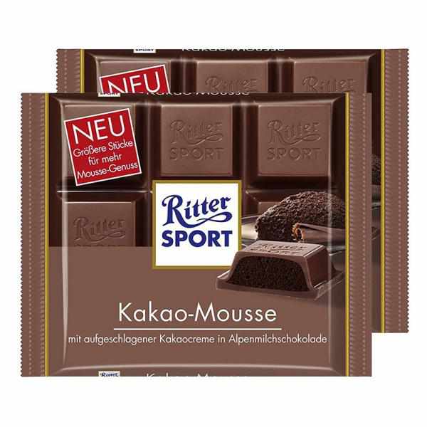 Ritter Sport Bar Cocoa Mousse, 3.5 OZ (Pack of 11)