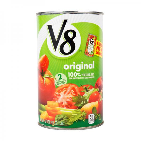 V8 Original 100% Vegetable Juice, 46 Fl Oz Cans (Pack of 12)