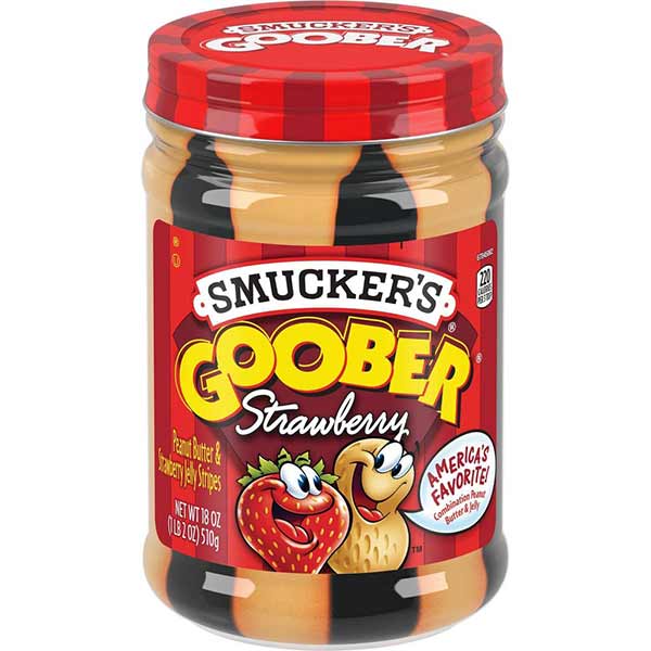 Smucker's - Peanut Butter & Jelly - Strawberry Stripes Goober 18.00 oz