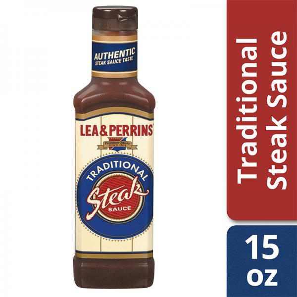 Lea & Perrins Traditional Steak Sauce, 15 oz Bottle