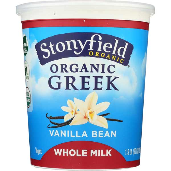 Organic Greek Whole Milk, Vanilla Bean