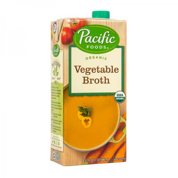 Pacific Foods Vegetable Broth, Organic, 32 Fl Oz