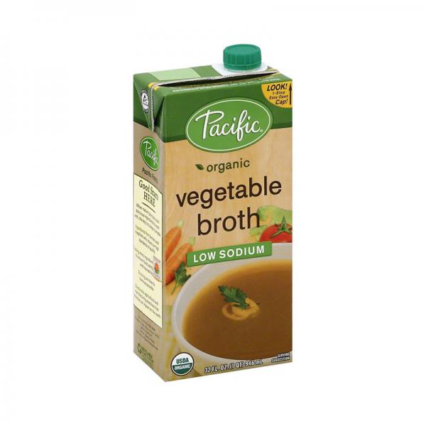 Pacific Foods Organic Low-Sodium Vegetable Broth, 32 fl oz Keto Friendly