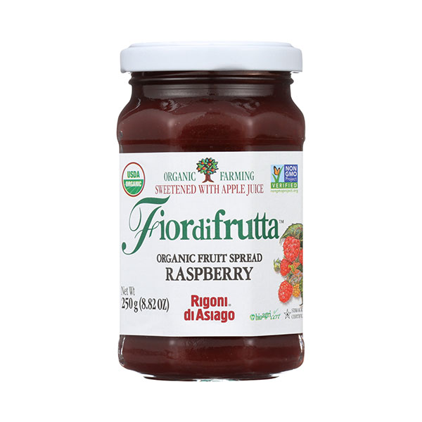 Rigoni Di Asiago Fiordifrutta Organic Fruit Spread, Raspberry, 8.82 Ounce