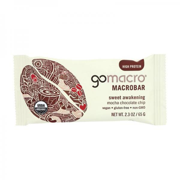 Gomacro Bar - Organic - Mocha - Chocolate Chip, 2.3 Oz