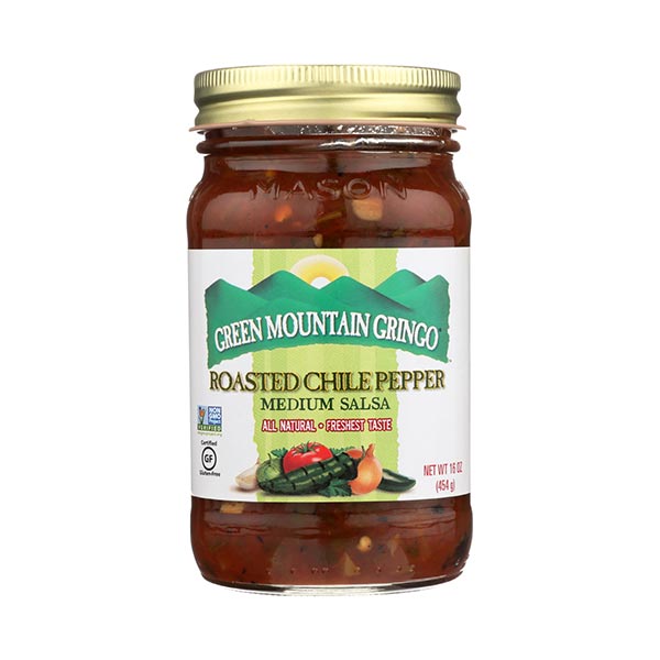 Green Mountain Gringo Salsa, Roasted Chili Pepper, 16 Oz.