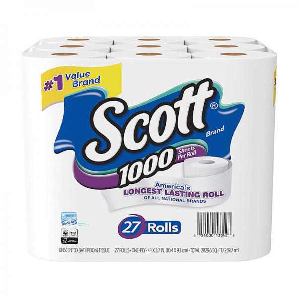 Scott Bath Tissue, 1000 Count